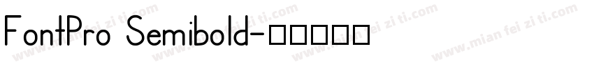 FontPro Semibold字体转换